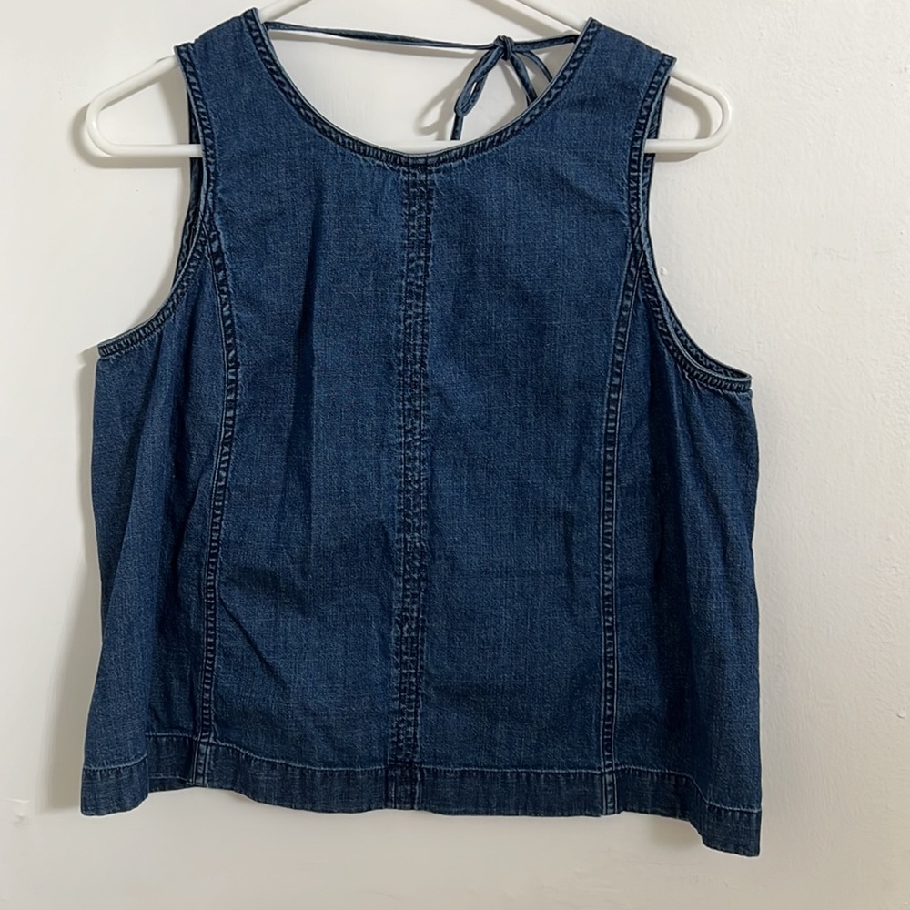 J Crew denim top size medium